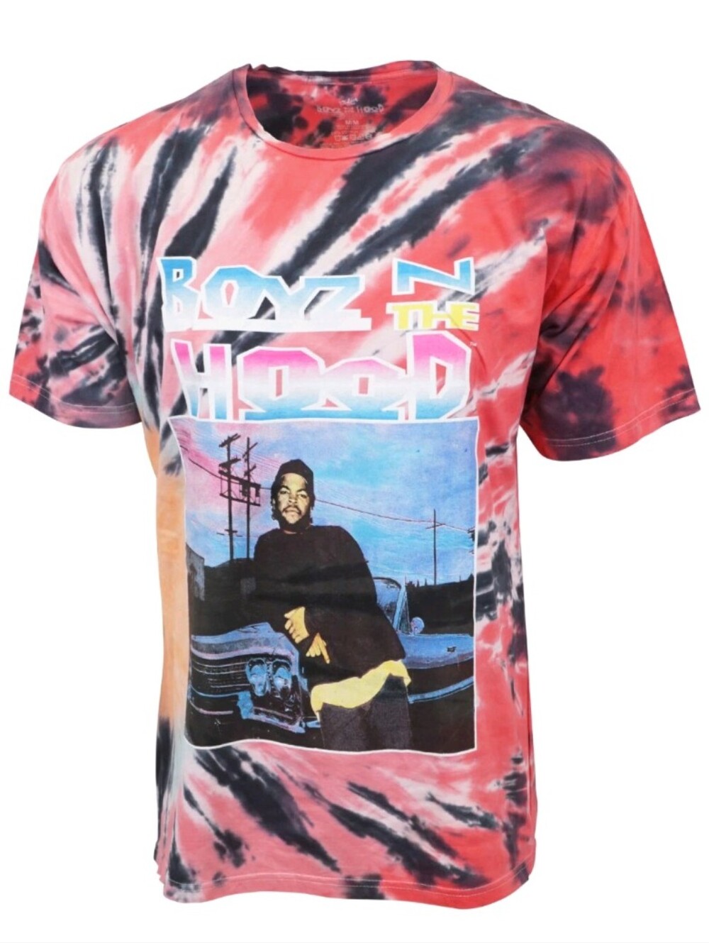BOYZ N THE HOOD  EAZY E TIE DYE Hot Pink T SHIRT Size Medium